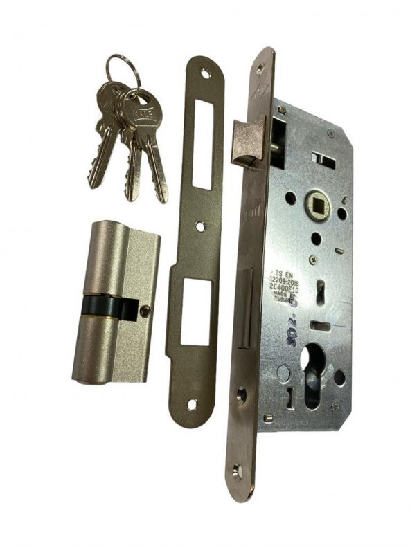 Kale Oval 15 R 40 mm Nikel Silindirli Kapı Kilidi ürün görseli 1