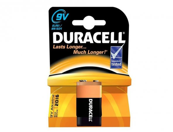 Duracell 9 Volt Alkalin Pil ürün görseli 1