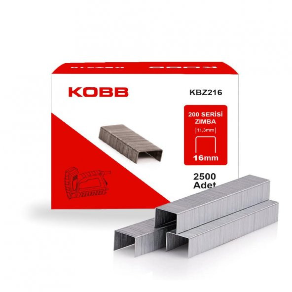 Kobb KBZ216 16 mm 2500 Adet Zımba Teli ürün görseli 1
