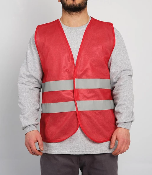 Bestguard İşçi Tipi Reflektörlü  İkaz Yeleği - Resim 5