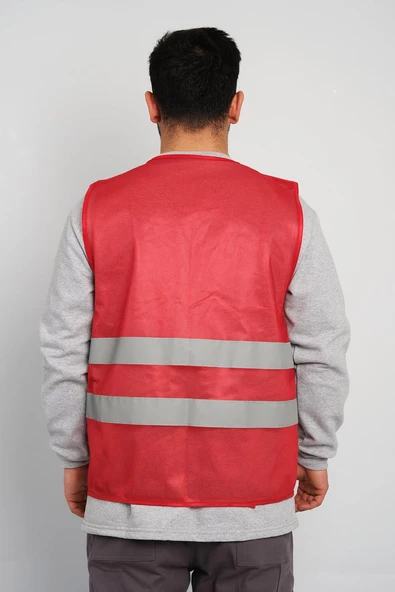 Bestguard İşçi Tipi Reflektörlü  İkaz Yeleği - Resim 6