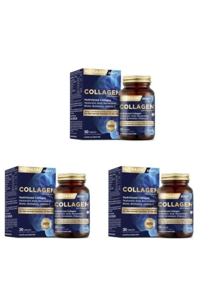 Nutraxin Beauty Gold Collagen 30 Tablet 3 Al 2 Öde ürün görseli 1