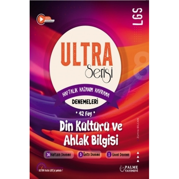 Palme Yayınevi ULTRA Serisi LGS Din Kültürü ve Ahlak Bilgisi Denemeleri ürün görseli 1