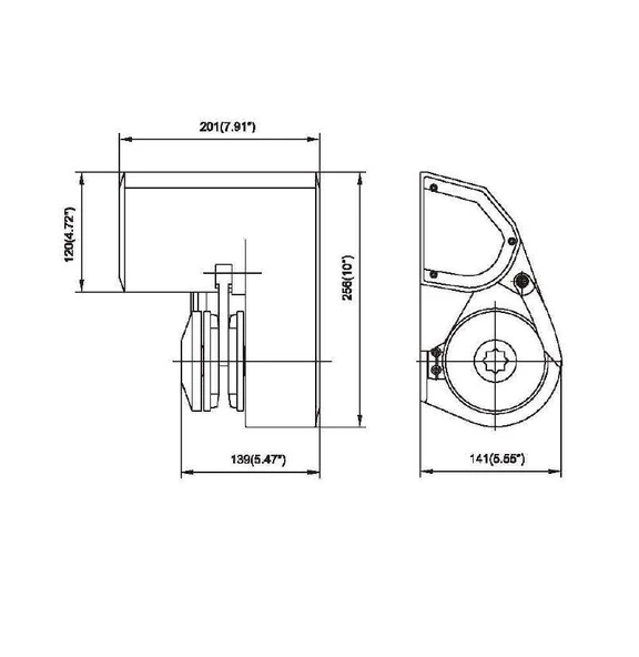 Bada Yatık Irgat 6mm 900w 12v - Resim 2