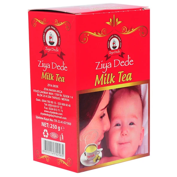 Ziya Dede Milk Tea Küp Şeker Çayı 200 Gr ürün görseli 1