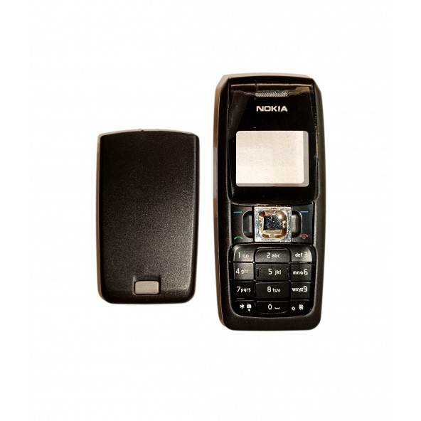 Nokia 2310 Kapak Nokia 2310 uyumlu Siyah Renk Ön Kapak Arka Kapak Tuş Takımı ürün görseli 1