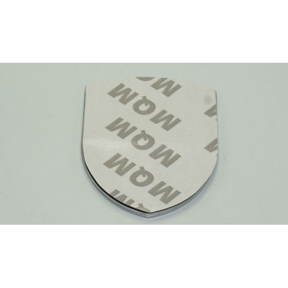Porsche Ön Kaput Silver 3M Logo Amblem Arma - Resim 4