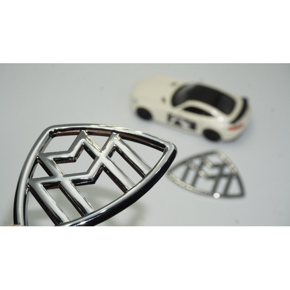 Maybach Yan Kanatlar Krom Metal Logo Arma ürün görseli 1