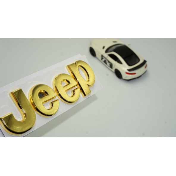 Jeep Kaput Bagaj 3M 3D Gold Metal Logo Amblem Arma ürün görseli 1