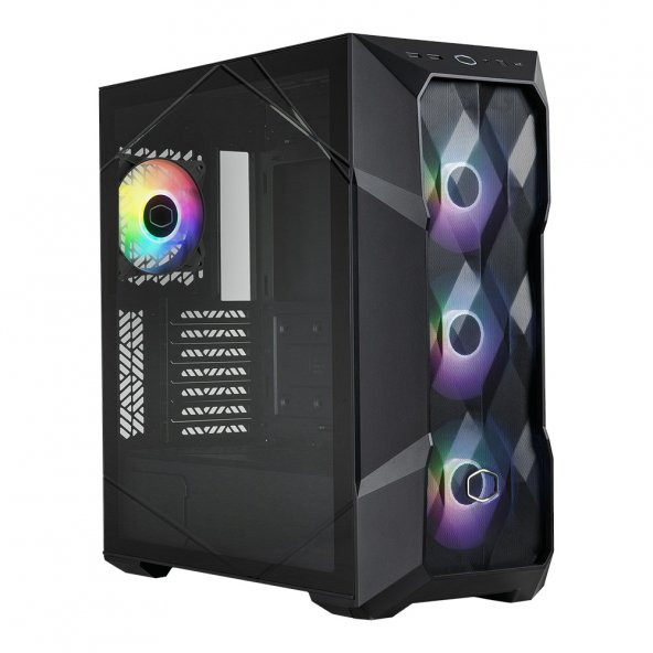 CM MasterBox TD500 V2 Siyah ARGB 4x120mm Fanlı, Tempered Glass Kristal Mesh Ön panelli MidTowerKasa ürün görseli 1