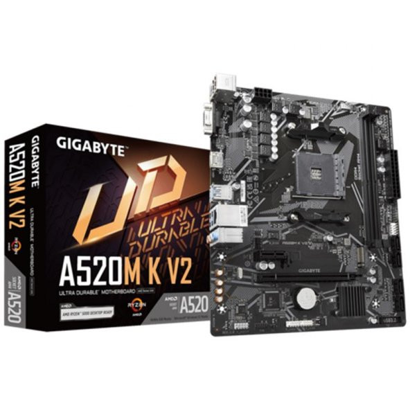 A520M K V2 1.0 DDR4 5100MHZ 1XVGA 1XHDMI 1XM.2 USB 3.2 MATX AM4 ürün görseli 1