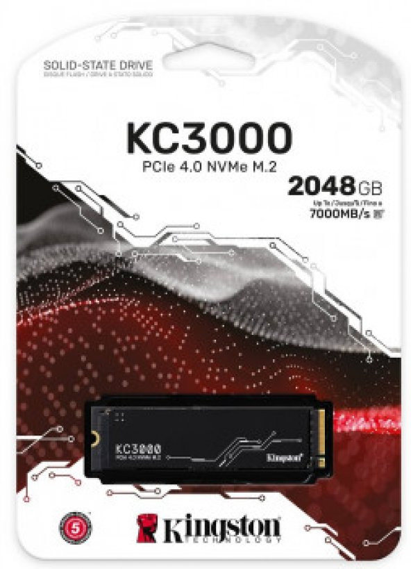 KINGSTON - SKC3000D/2048G KC3000 2TB/2048GB PCIe 4.0 NVMe M.2 2280 7.000/7.000 MB/s ürün görseli 1