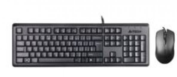 A4-TECH KR-9276 Q USB STANDART KLAVYE+OPTİK MOUSE ürün görseli 1