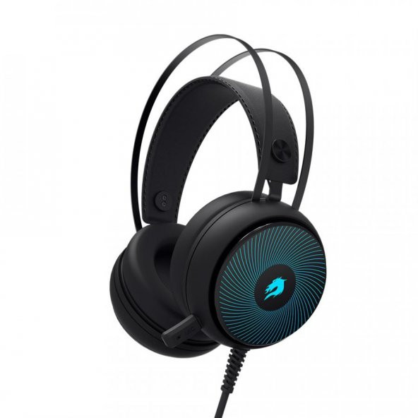 H12 Rebel 7 Renk RGB 7.1 Siyah Oyuncu Kulaklığı GB-H12 ürün görseli 1