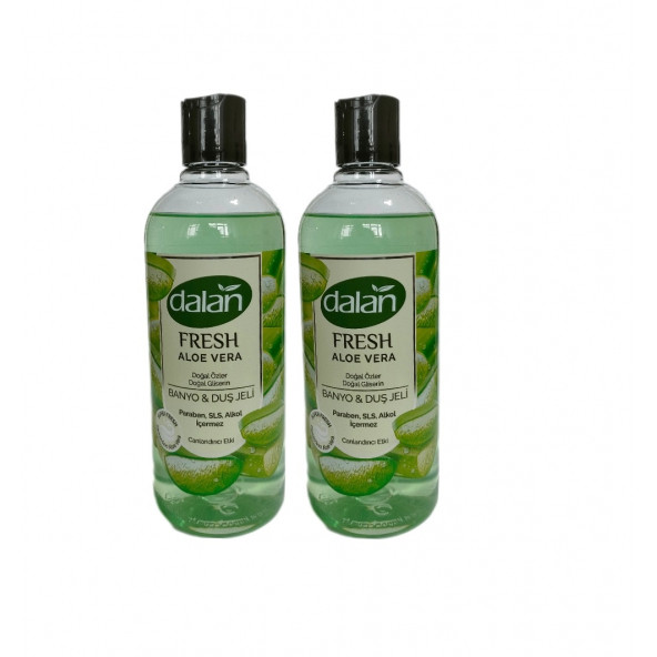 Dalan Fresh Doğal Çiçek Özleri Doğal Gliserin Duş Jeli Aloe Vera Kokulu Canlandırıcı Etki 2 Adet X 500ml ürün görseli 1