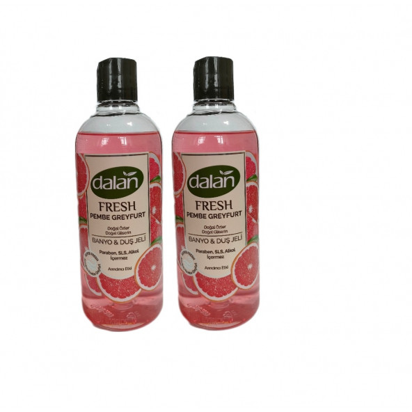 Dalan Fresh Doğal Çiçek Özleri Doğal Gliserin Duş Jeli Pembe Greyfurt Koku Arındırıcı Etki 2 Adet X 500ml ürün görseli 1