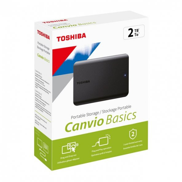 Canvio Basic 2TB Usb 3.2 Gen1-HDTB520EK3AA ürün görseli 1