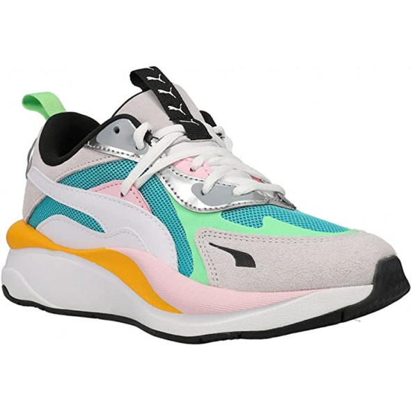 PUMA RS-Curve Beyaz/Renkli Kadın Spor Ayakkabı (DAR KALIPTIR.) ürün görseli 1