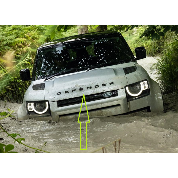 Land Rover Defender Kaput Bagaj Mat Siyah Abs Yazı Orjinal Ürün ürün görseli 1