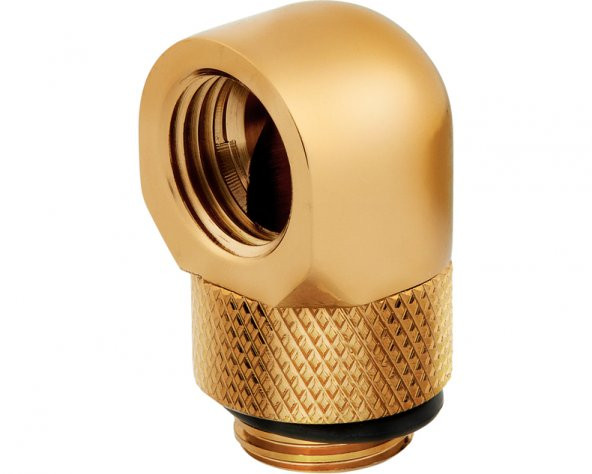 CORSAIR CX-9055010-WW Fitting (adapter) ,XF Adapter 2-pack (90° Angled rotary gold) ürün görseli 1