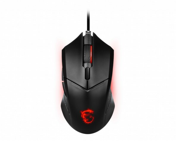 MSI GG CLUTCH GM08 GAMING MOUSE 4.200 DPI PIXART PAW3519 OPTIK SENSOR RED LED 1.8M KABLO AYARLANABILIR AGIRLIK ALTIN KAPLAMA USB BAGLANTI OYUNCU FARESI ürün görseli 1