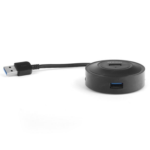 DK-AC-USB344 4 PORT USB3.0 USB HUB SIYAH ürün görseli 1