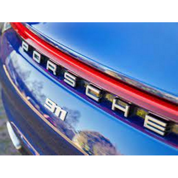 Porsche 911 Carrera 3M Gümüş Krom Bagaj Logo Orjinal Ürün ürün görseli 1