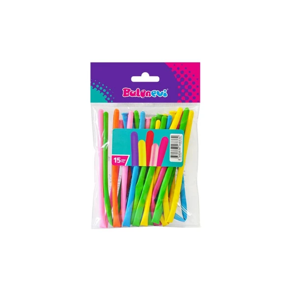 Balonevi Balon Sosis Balon (15 Li Paket) ürün görseli 1