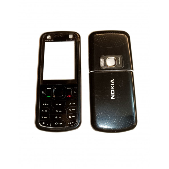 Nokia 5320 Kapak Nokia 5320 uyumlu Siyah ön Kapak Arka Kapak ve Tuş Takımı ürün görseli 1