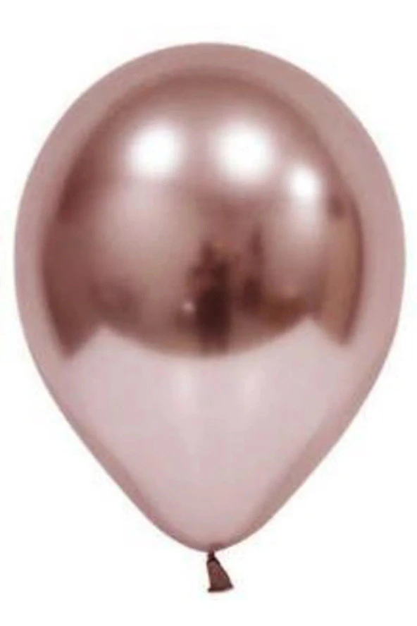 Balonevi 12" Krom Rose Gold 12 İnç Rose Gold Balon (50 Li Paket) ürün görseli 1