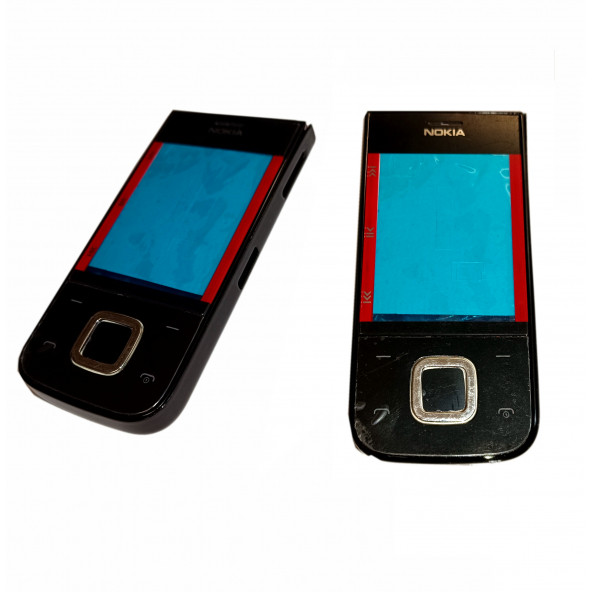 Nokia 5330 Full Kasa Kapak Tuş Takımı Nokia 5330 Uyumlu Siyah Renk Orta Kasa Ön Kapak Arka Kapak ürün görseli 1