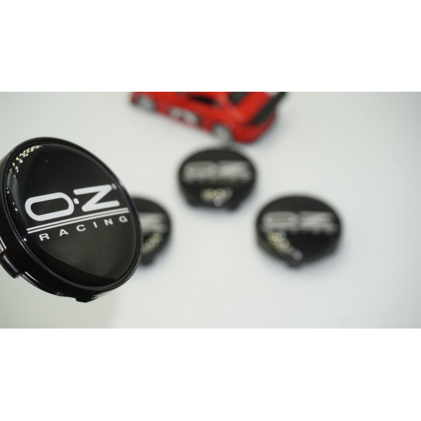 OZ Racing Jant Göbeği Kapak Seti 60mm Beyaz Siyah Renk ürün görseli 1