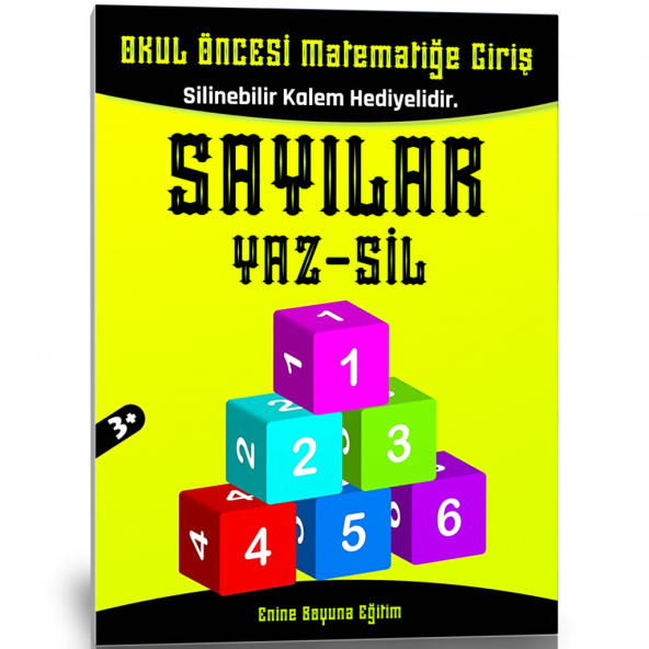 Okul Öncesi Matematiğe Giriş (Sayılar) Yaz-Sil Kitabı ürün görseli 1