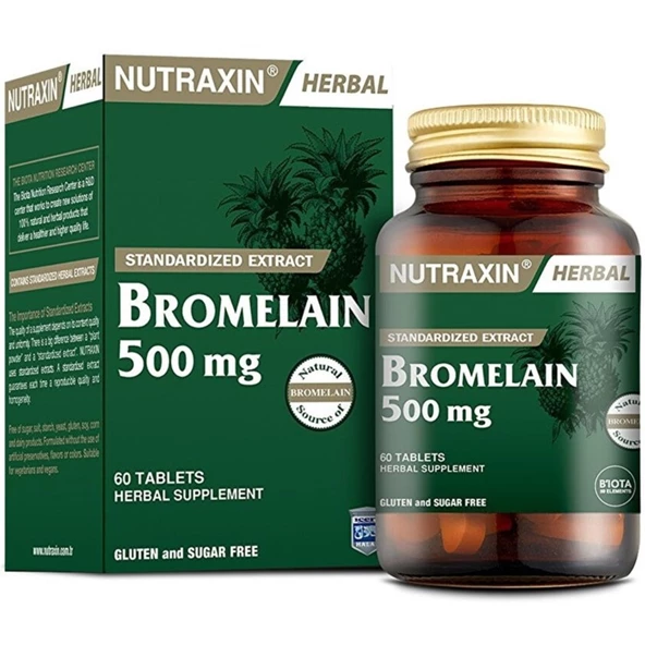 Nutraxin Bromelain 500 mg 60 Tablet ürün görseli 1