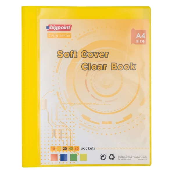 Bigpoint Lolly Serisi Soft Sunum Dosyası Cepli 10'lu Sarı ürün görseli 1