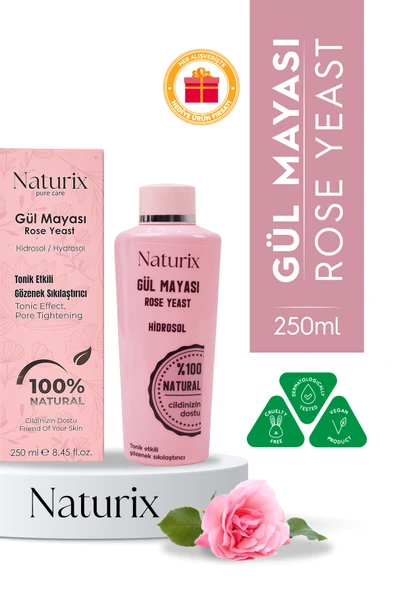 Akne Önleyici Gül Mayası 250 Ml Tonik Etkili, Canlandırıcı Ve Gözenek Sıkılaştırıcı Gül Suyu ürün görseli 1