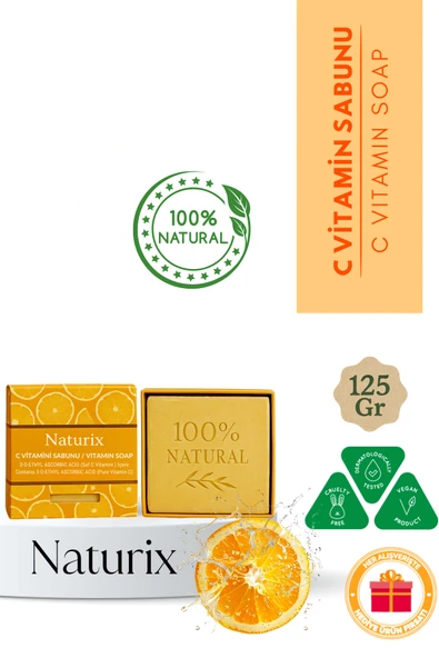 Naturix Limon Sabunu 125 Gr - Sivilce ve Siyah Nokta Karşıtı, C Vitaminli, Arındırıcı, Besleyici Etkili Sabun ürün görseli 1