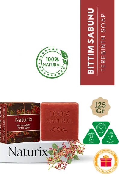 Bıttım Sabunu Menengiç Yağlı 125 Gr - Doğal ve Besleyici Sabun ürün görseli 1