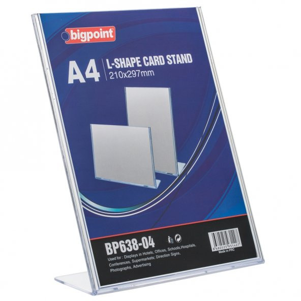 Bigpoint Kart Standı Dikey A4 ürün görseli 1