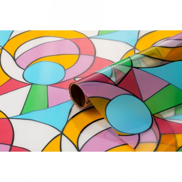 Bigpoint Yapışkanlı Folyo 2m Vitray Desen No:60 x 12 Rulo ürün görseli 1