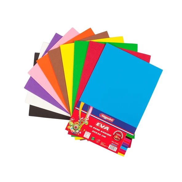 Bigpoint Eva 20x30cm Karışık 10 Renk 1.8mm ürün görseli 1