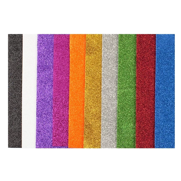 Bigpoint Simli Yapışkanlı Eva 35x50cm Karışık 10 Renk ürün görseli 1