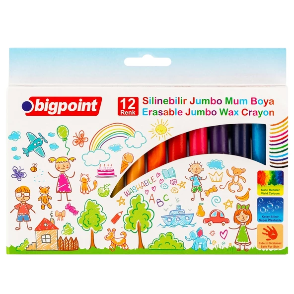 Bigpoint Jumbo Mum Boya(Silinebilir) 12 Renk ürün görseli 1