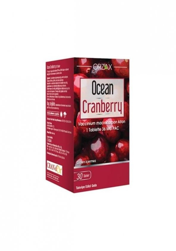 Ocean Cranberry Turna Yemişi Ekstresi 36 mg Pac 30 Kapsül 8697595872598 ürün görseli 1