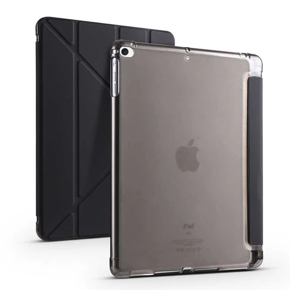 Gpack Apple iPad 9.7 2017 5.Nesil Kılıf Standlı Katlanabilir Pu Silikon tf1 ürün görseli 1