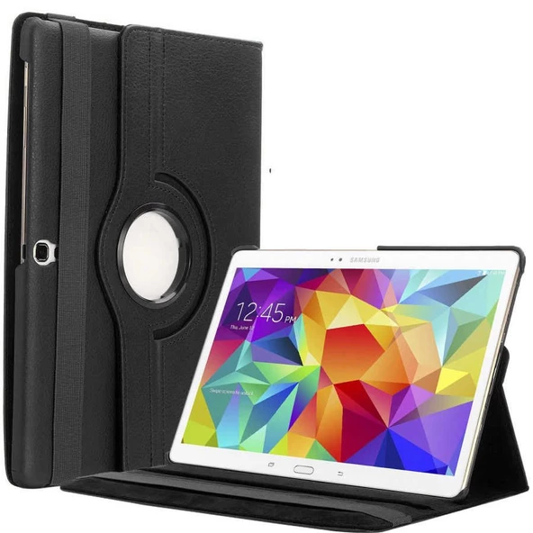 Gpack Samsung Galaxy Tab 4 10.1 T530 Kılıf Kapaklı Standlı 360 Dönebilen Koruma dn2 ürün görseli 1
