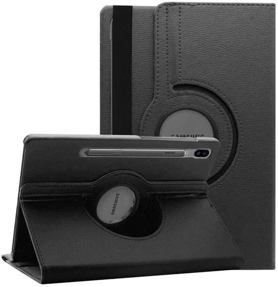 Gpack Samsung Galaxy Tab S7 Fe T733 Kılıf Kapaklı Standlı 360 Dönebilen Koruma dn2 ürün görseli 1