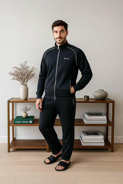 Pierre Cardin Erkek Fermuarlı Eşofman Takım ürün görseli 1