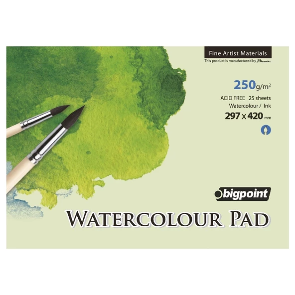 Bigpoint Suluboya Blok 300 Gram A3 - 25 Yaprak (Watercolour Pad) ürün görseli 1