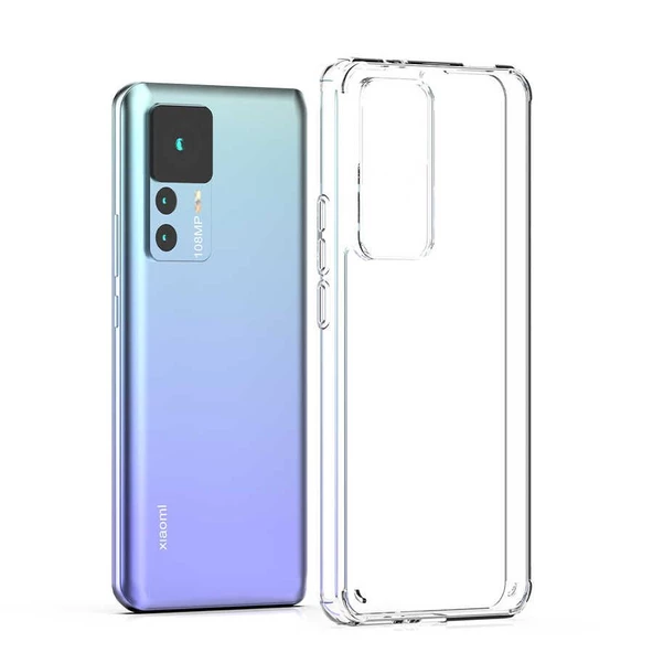 Gpack Xiaomi 12T Pro Kılıf Coss Şeffaf Sert Kapak Silikon 5mm  Nano Glass ürün görseli 1